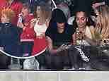 Kim Kardashian's Super Bowl box is a snooze fest! Star is joined by Khloe, Kendall and Hailey Bieber who all look bored in comparison to the pure chaos of Taylor Swift's wild group watching the game