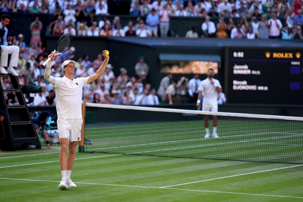 Jannik Sinner happy that he still has chance to battle against Novak Djokovic