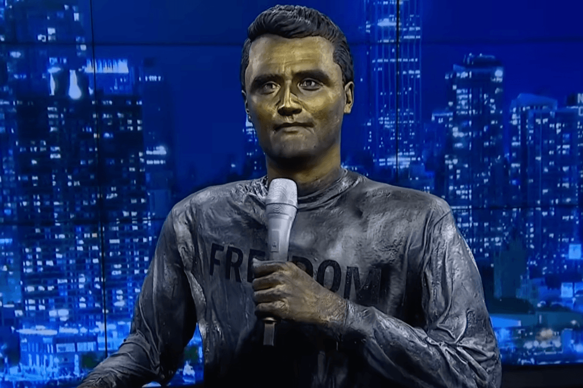 Sculptor spent $100,000 making lifesize Charlie Kirk statue but has no takers