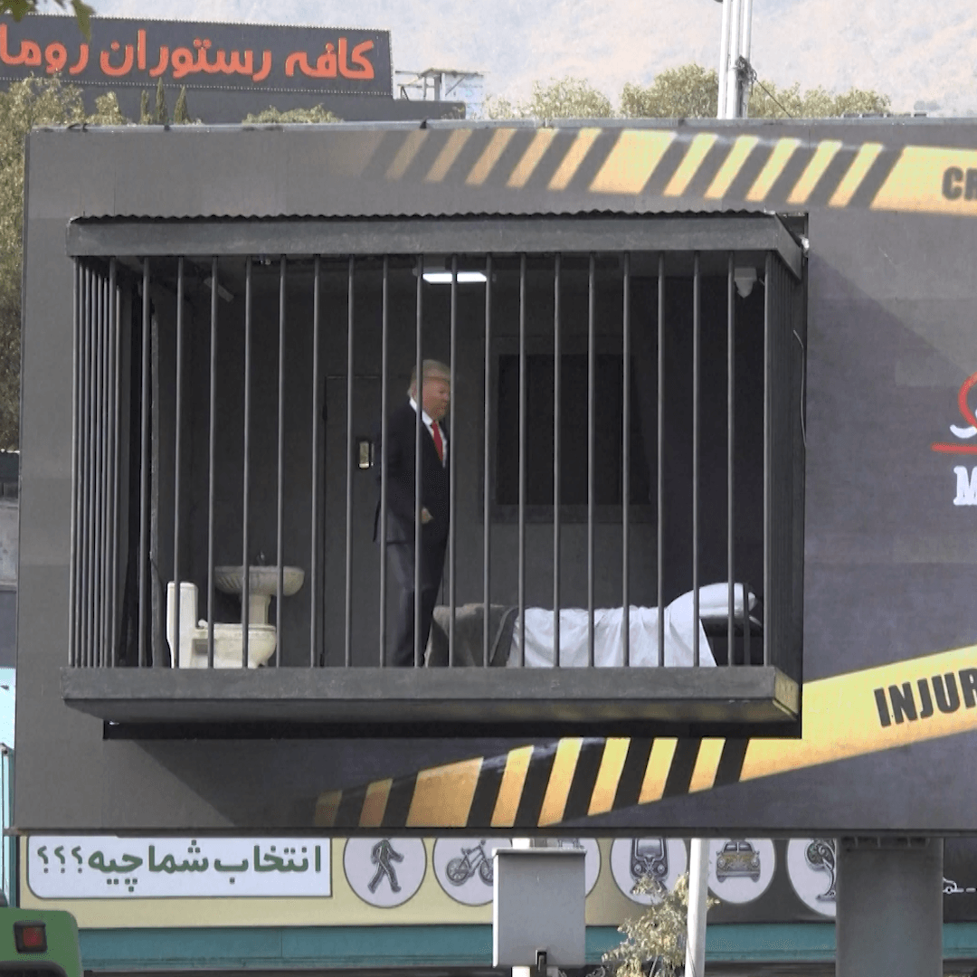 Above Iran’s Capital, a Trump Impersonator Dances in a Jail Cell