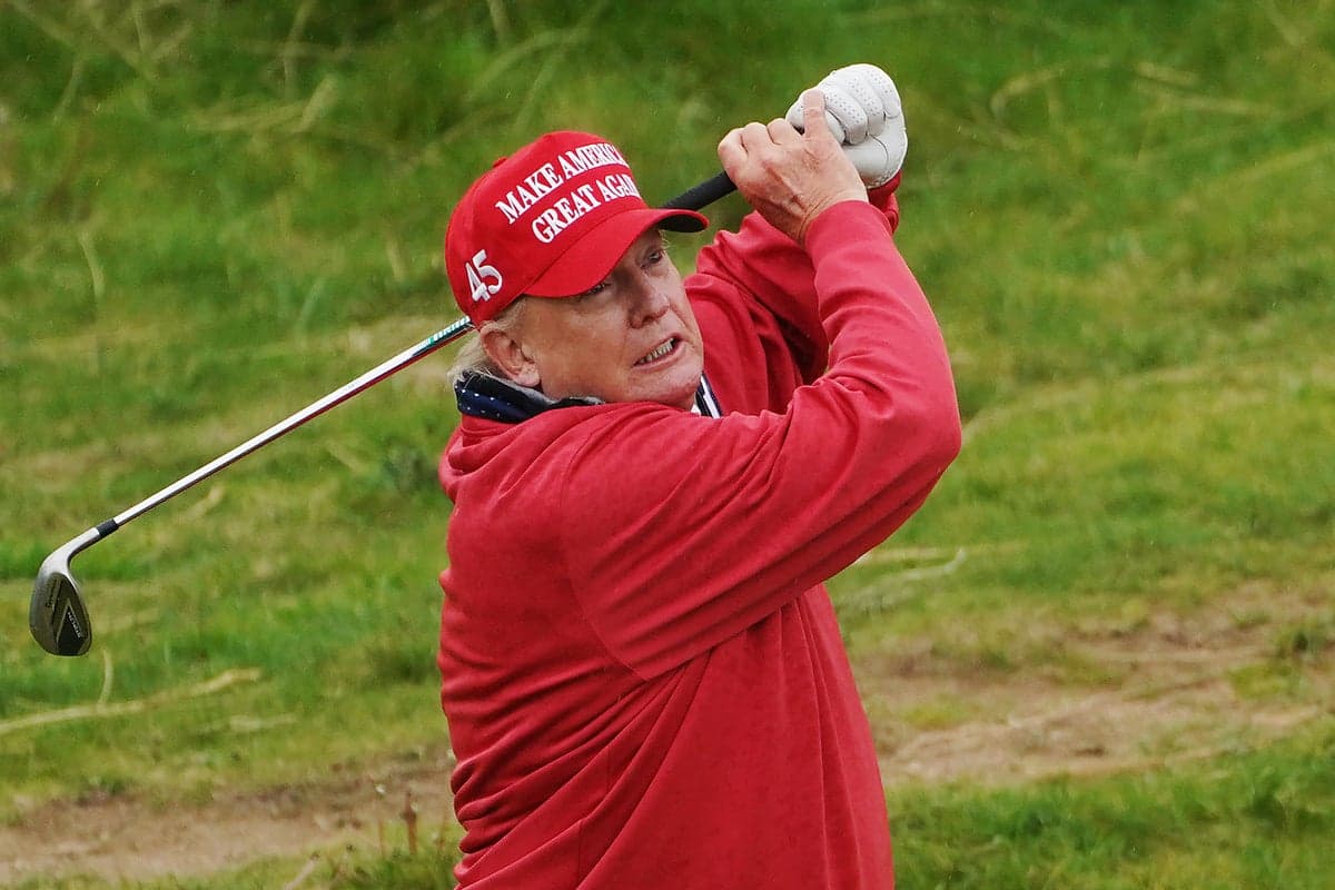 Trump times his Ireland trip to coincide with major golf tournament at his own club