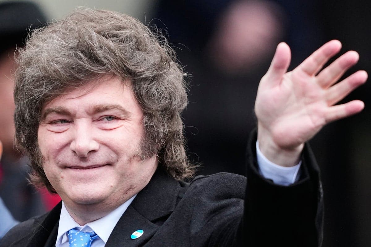 Argentina’s President Milei says superstition will stop him from going to the World Cup final