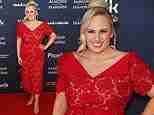 Rebel Wilson stuns in a red lace dress as she attends The Almond And The Seahorse premiere - after describing Sacha Baron Cohen film as the 'worst experience of her career'