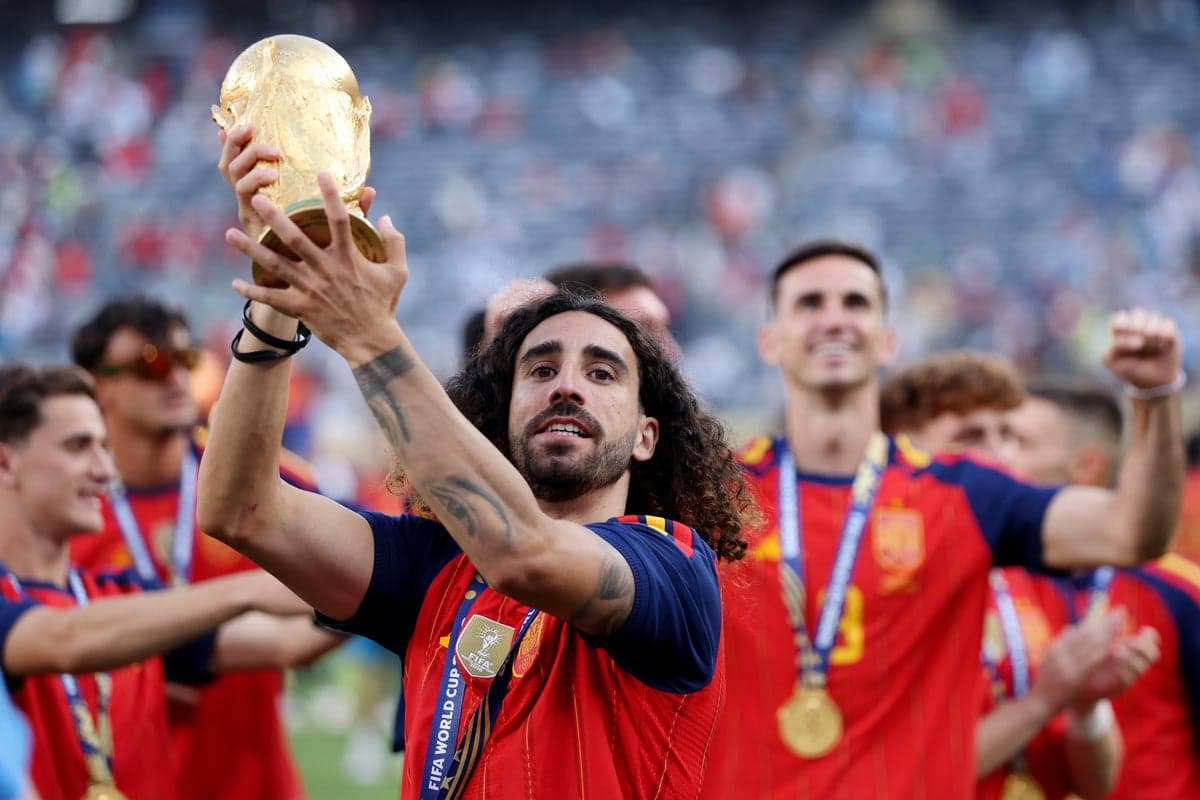 Spain’s ‘lucky coin’ as Marc Cucurella continues bizarre tradition of World Cup champion