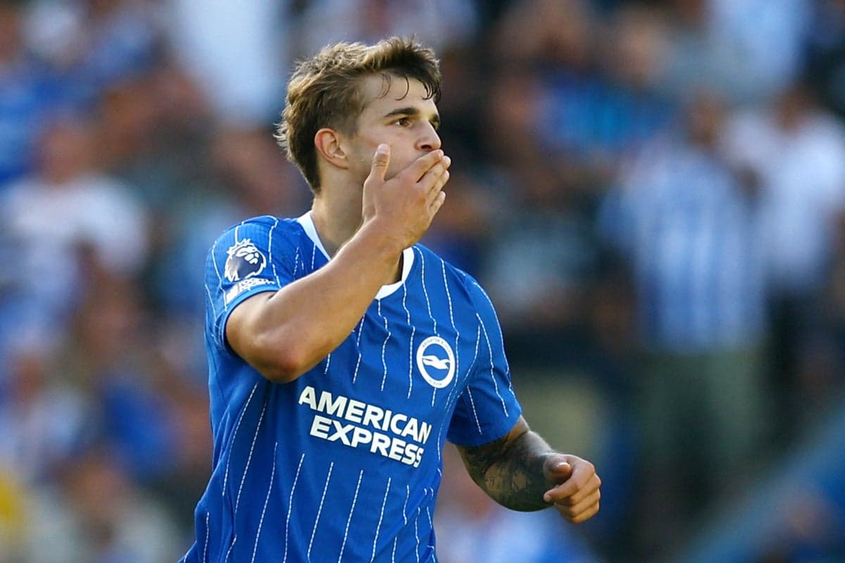 Brighton’s record signing makes his mark to deny Leeds 