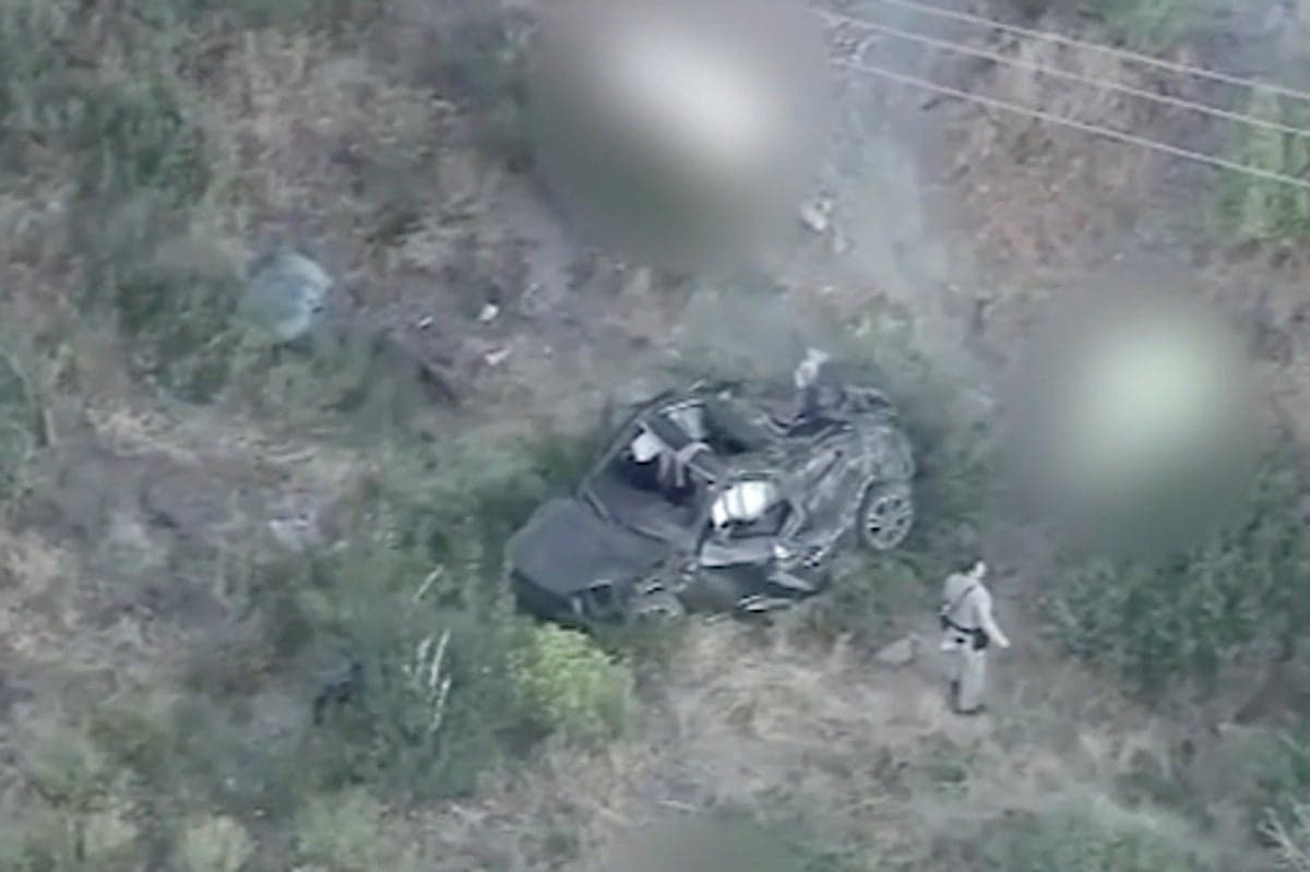 4 killed as car plunges off California mountain road