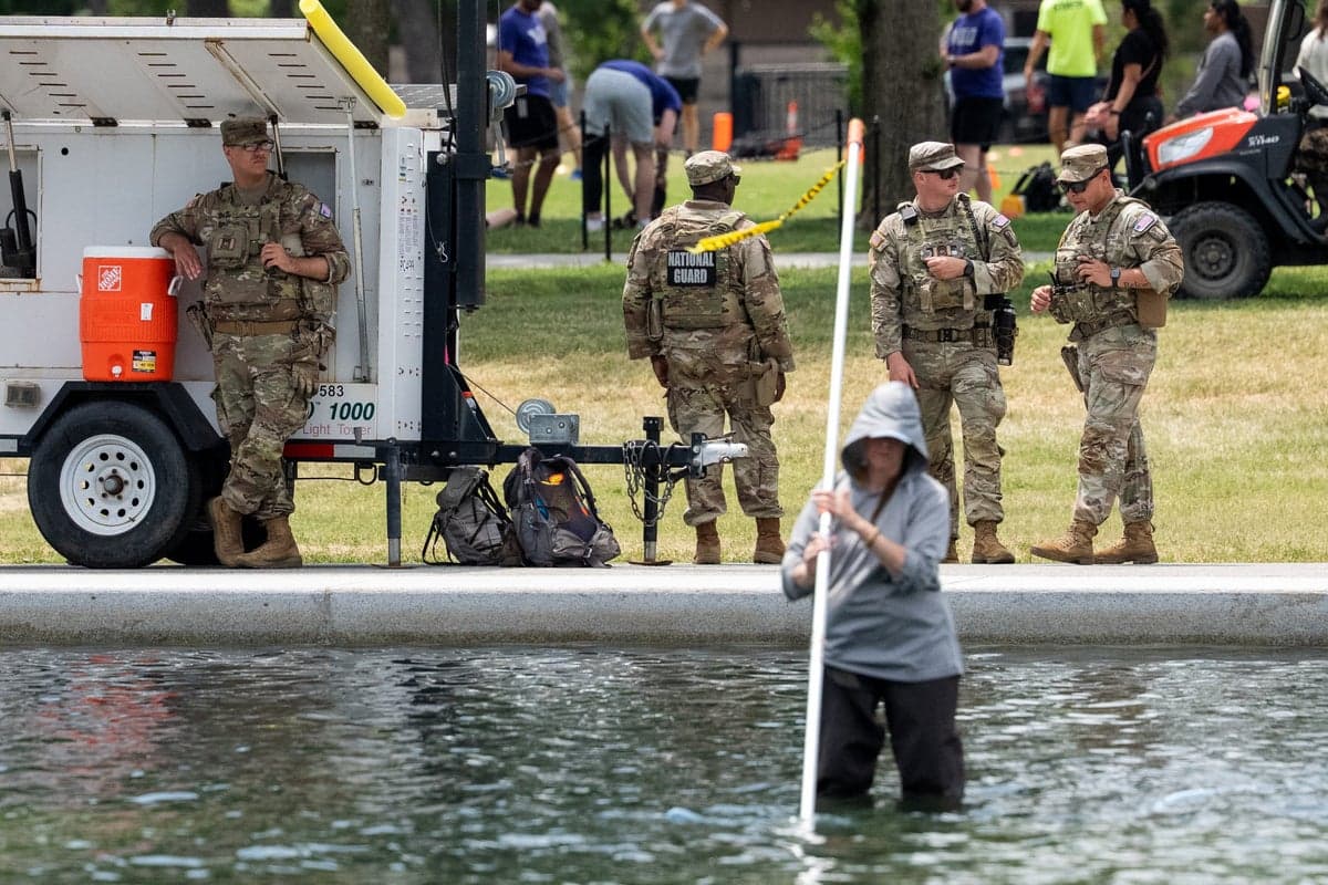 Dead duckling found in Reflecting Pool as Trump’s paint job falls apart and DOJ hunts for ‘vandals’