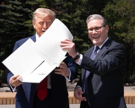 UK urged to deploy EU-style ‘trade bazooka’ against Trump’s tariffs