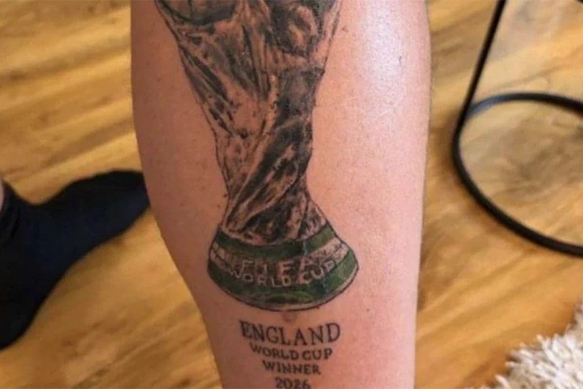 England fan amends viral World Cup win tattoo weeks after Argentina defeat