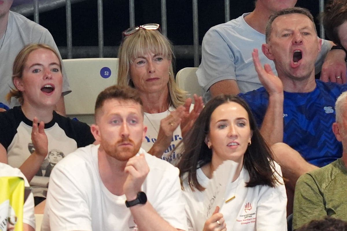 Madeleine McCann’s brother cheered on by parents at Commonwealth Games