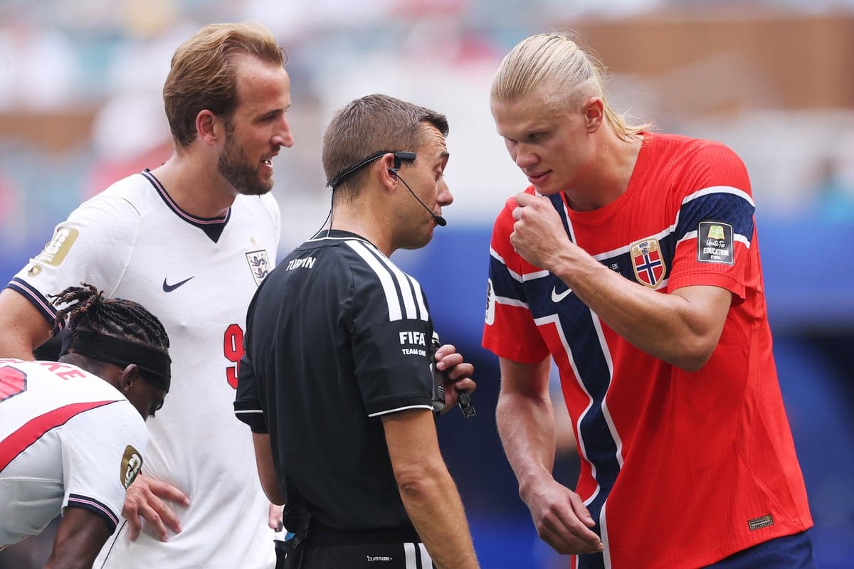 Norway furious after Jude Bellingham’s England goal not ruled out as ball appears to hit cable