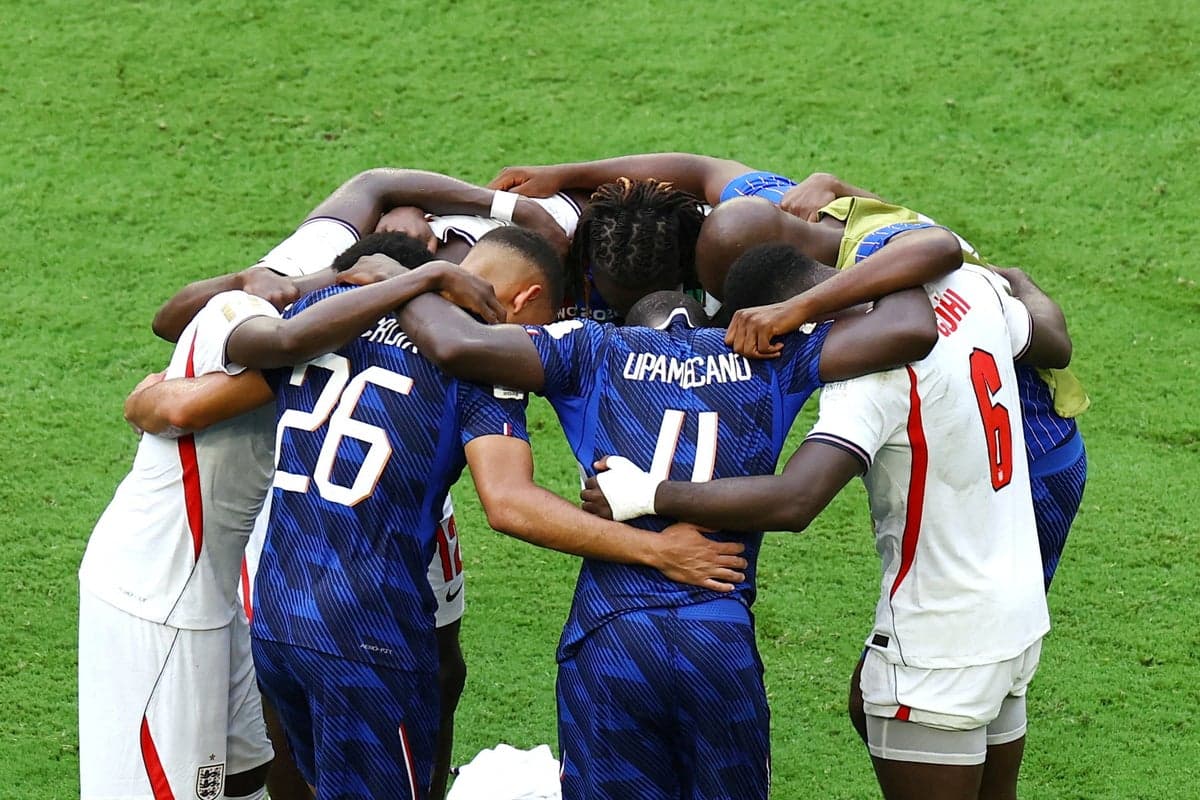 England and France players lauded for praying together after World Cup thriller