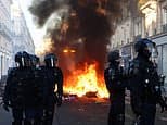 Stock markets and bonds sell off across Europe as investors alarmed by spiralling unrest in France