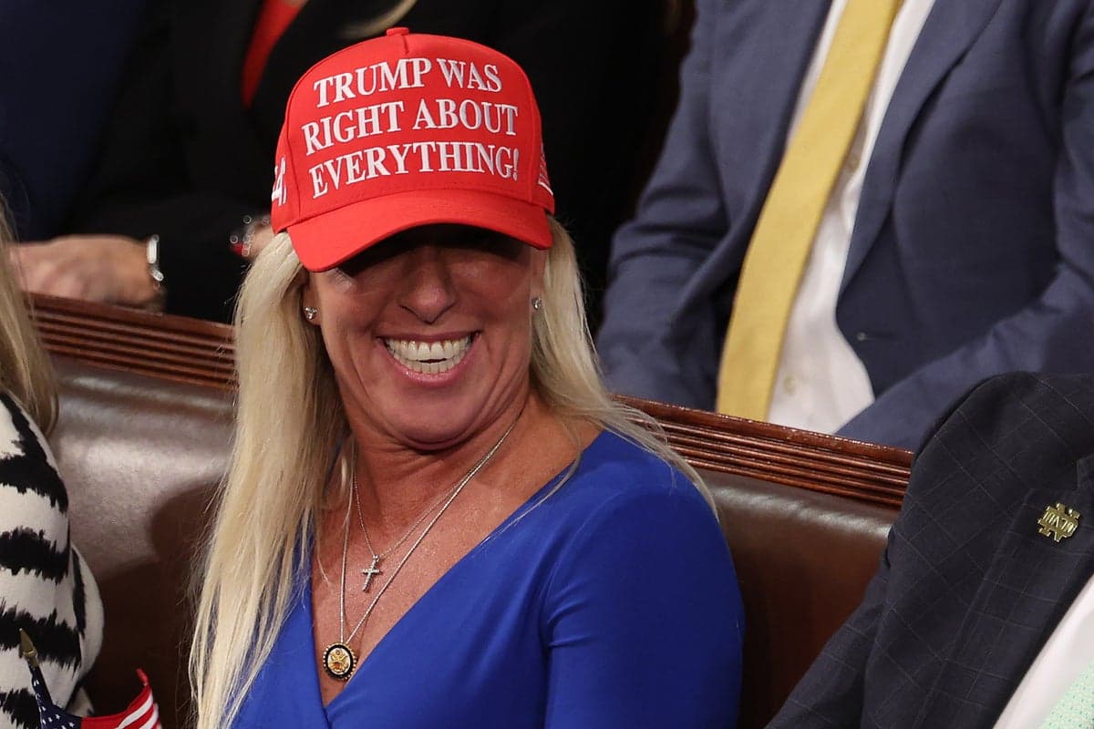Marjorie Taylor Greene ‘can’t remember the last time she saw someone wear a MAGA hat’