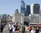 UK service sector shrinks amid Iran war disruption and heatwave; FTSE 100 hits four-month closing high – business live