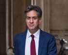 Ed Miliband to say UK must stick to net zero targets to deliver jobs and growth
