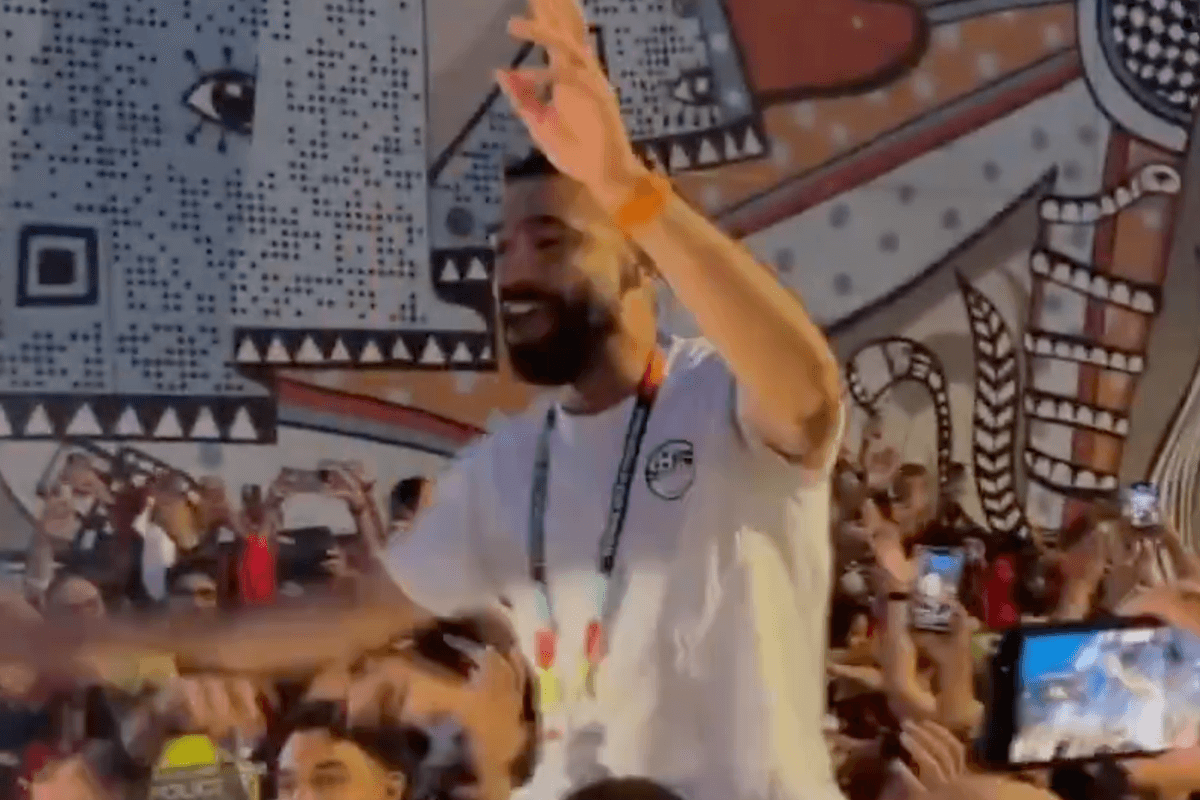 Mohamed Salah wildly celebrates on Vancouver streets after Egypt’s first ever World Cup win
