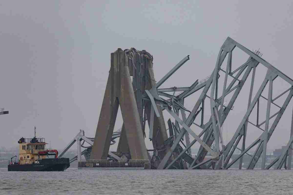 Watch view of Baltimore bridge wreckage after two bodies found during recovery mission
