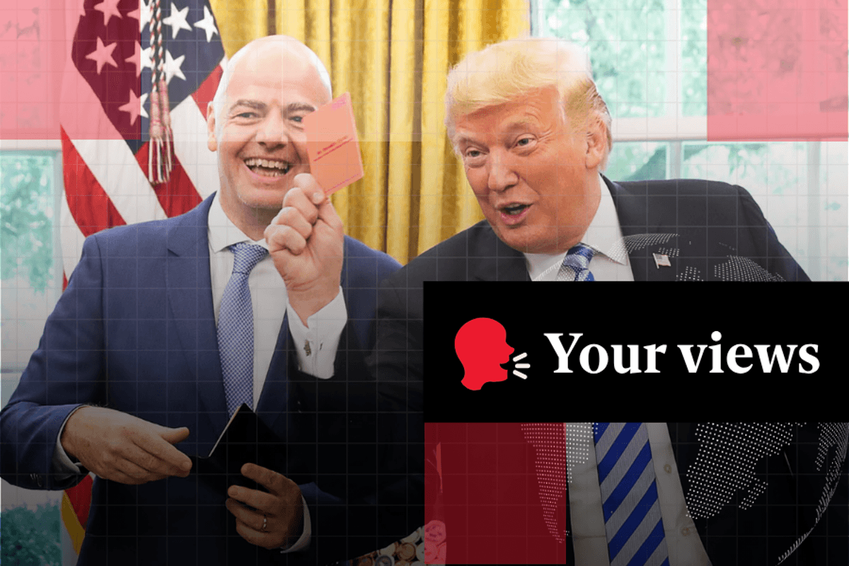 Voices: ‘Fifa needs purging, top to bottom’: Readers demand action on Infantino after Balogun red card row