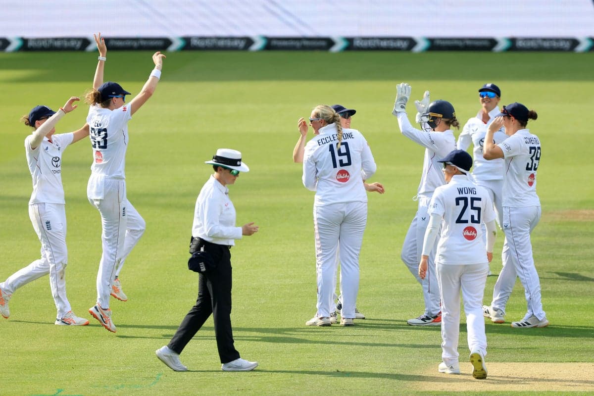 Sophie Ecclestone writes her name into England record books against India