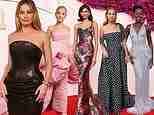 Battle for best dressed at the Oscars! Margot Robbie swaps Barbie pink for black after snub while Ariana Grande, Zendaya, Jennifer Lawrence and Lupita Nyong'o bring the glamor on red carpet