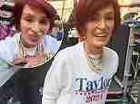 Sharon Osbourne, 71, leaves fans in hysterics as she recreates an iconic X Factor moment after taking a swipe at Donald Trump while attending Taylor Swift's London show