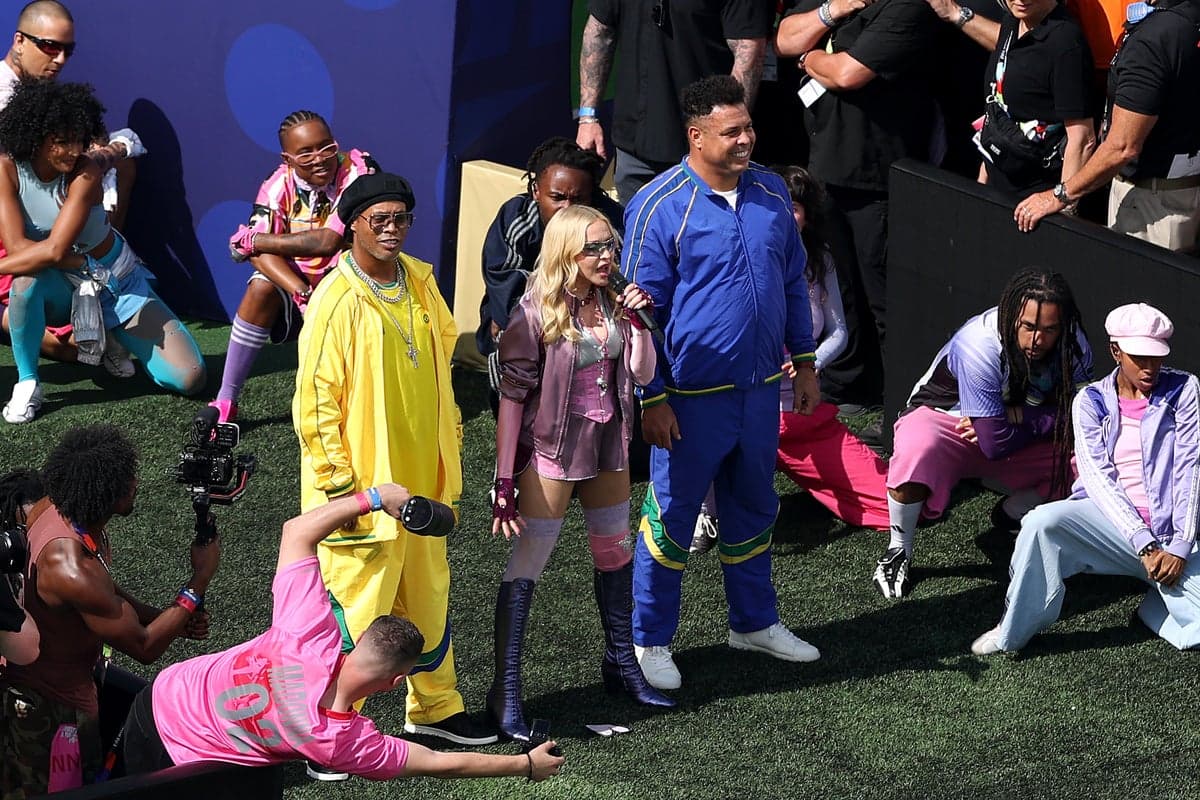 Ronaldo and Ronaldinho join Madonna in World Cup final half-time show performance