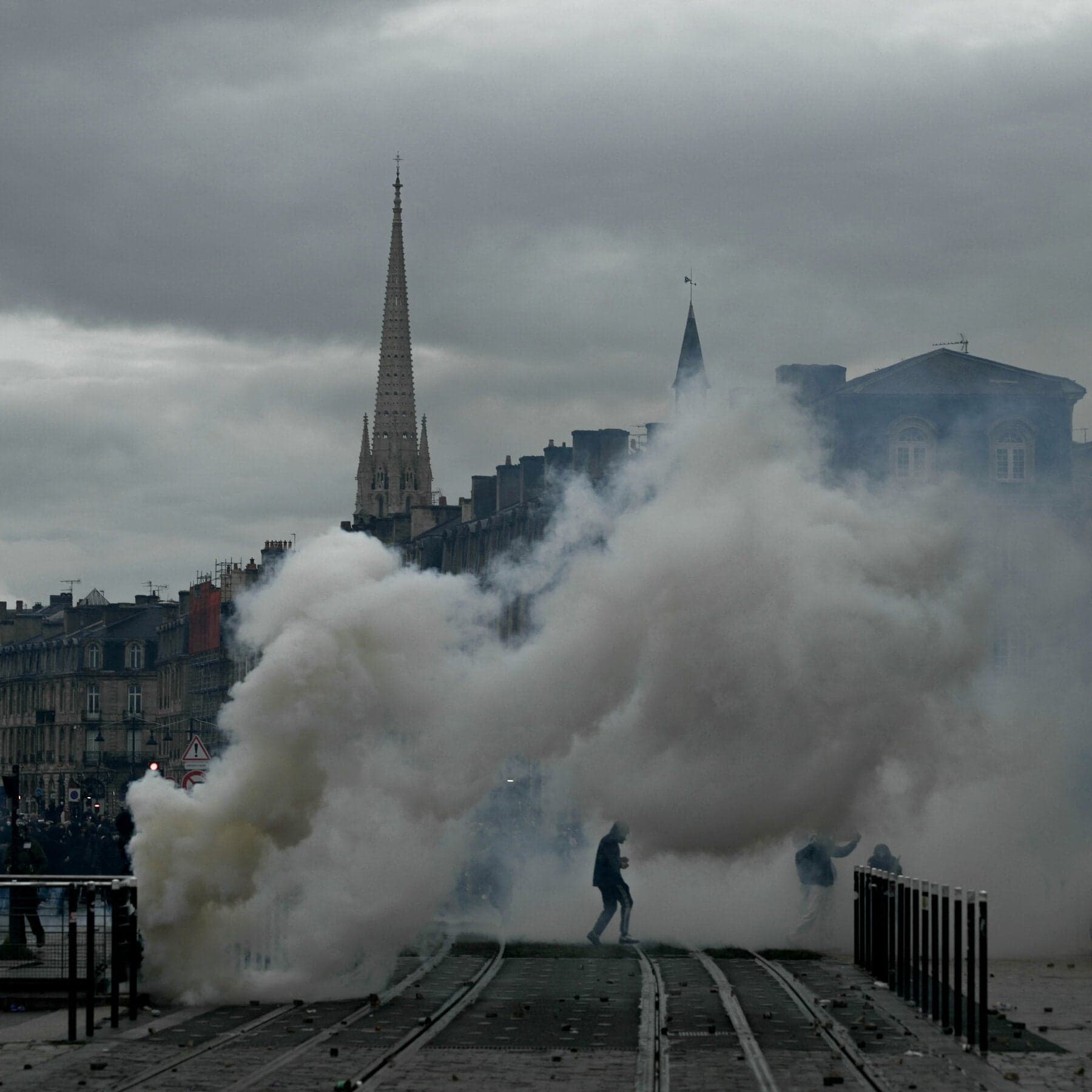 Unrest Erupts Again in France, but This Time, With Less Property Damage