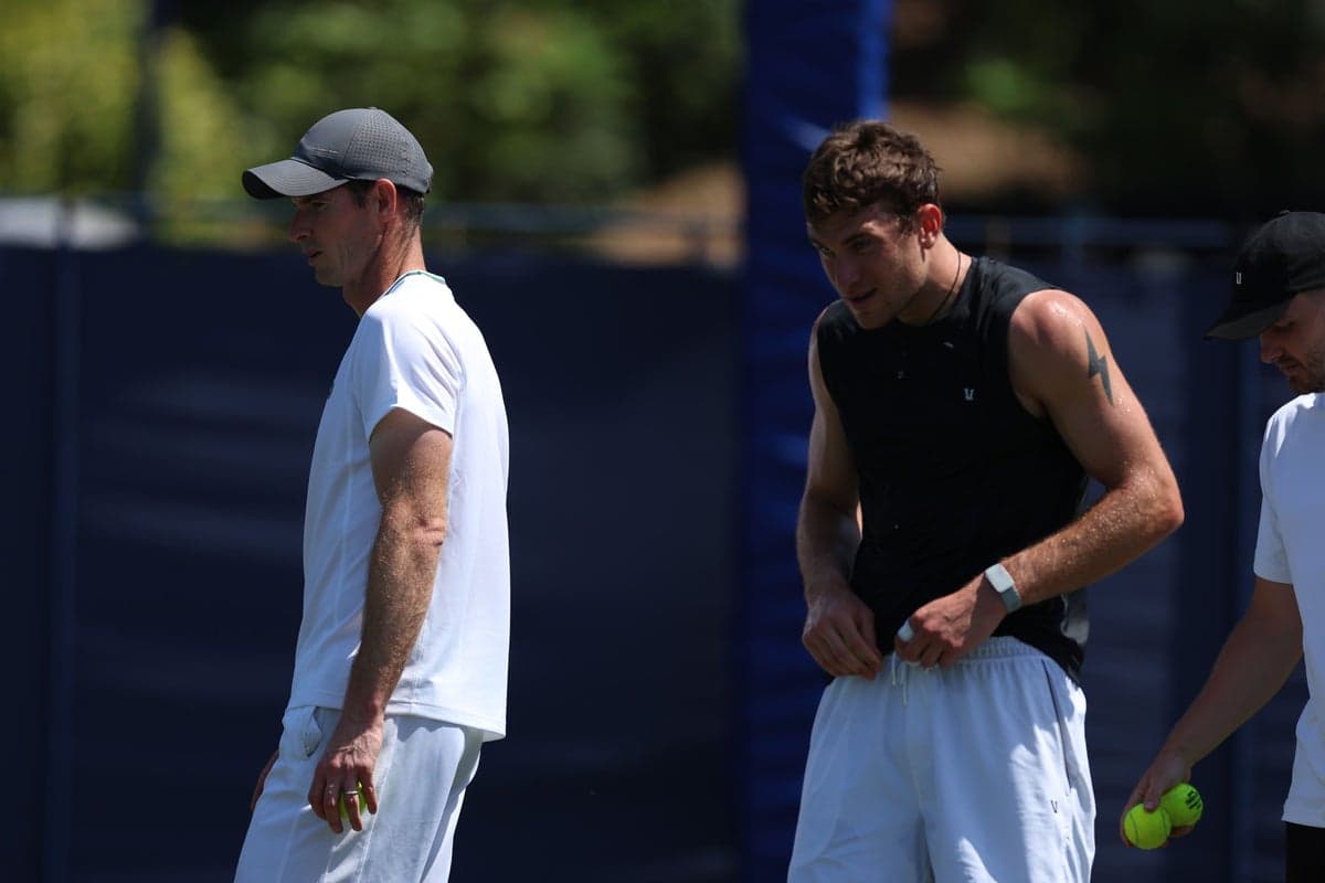 Jack Draper and Andy Murray reunited at DC Open