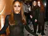 Alex Scott and girlfriend Jess Glynne put on a loved-up display as they lead the stars at Chioma Nnadi's first issue of British Vogue launch party