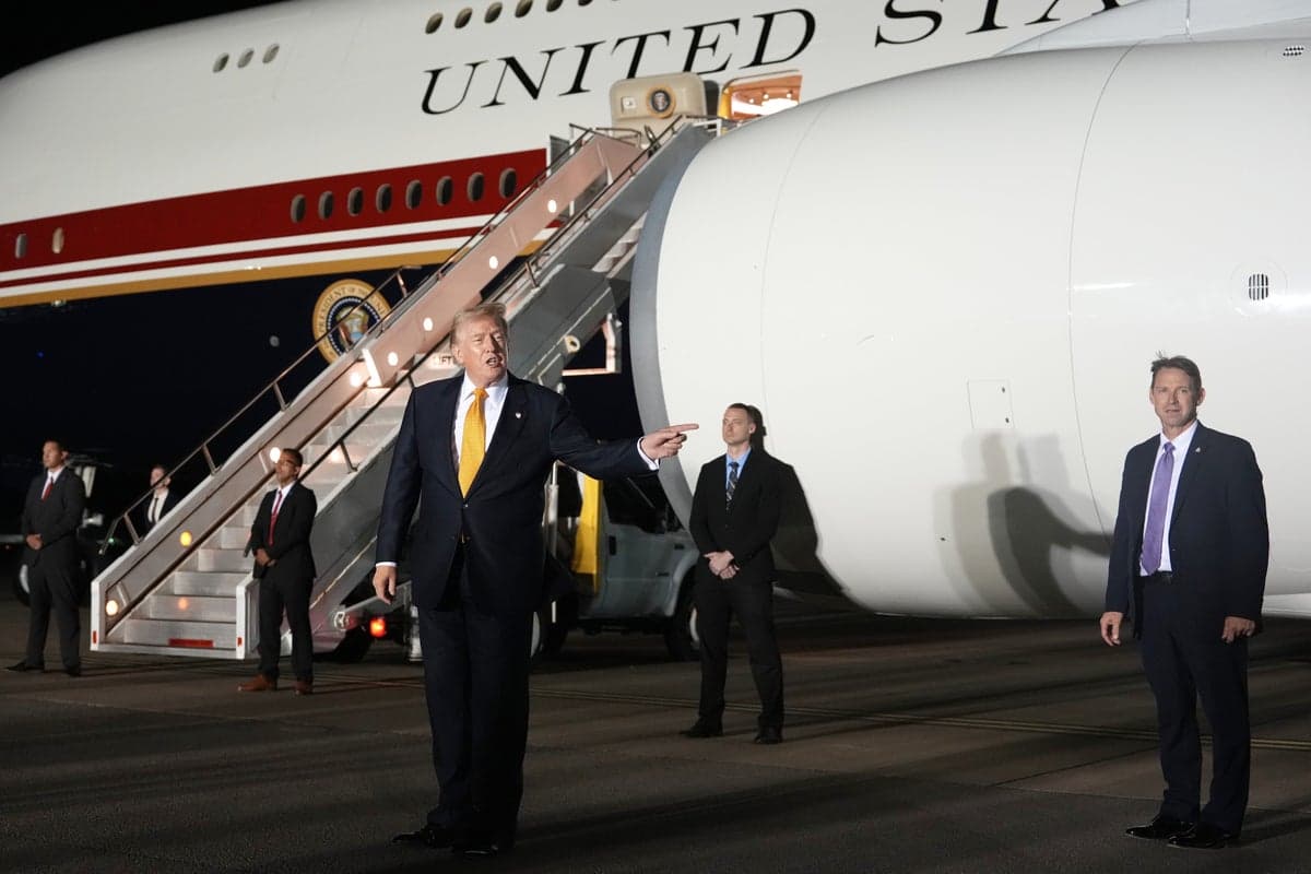 ‘I was at greater risk’: Trump defends secret Air Force One plane swap after hiding in catering cart 