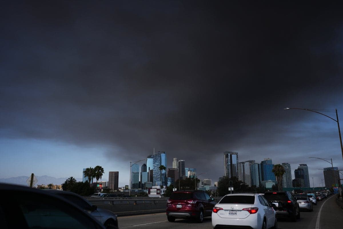 Toxic smoke engulfs Los Angeles as massive warehouse fire sparks shelter warning 