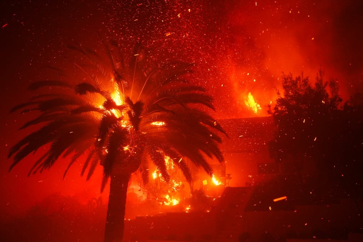 Palisades fire live: 30,000 evacuated as brush fire in celebrity neighborhood erupts into 3,000-acre out-of-control firestorm