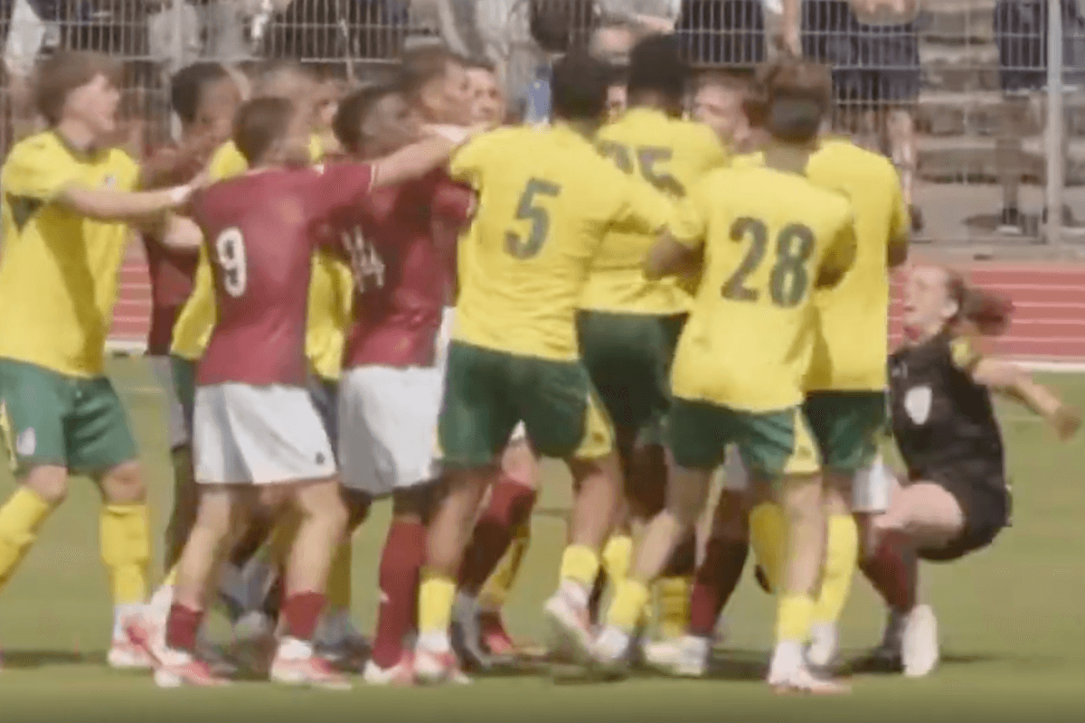 Female referee hurt after trying to separate brawl in friendly