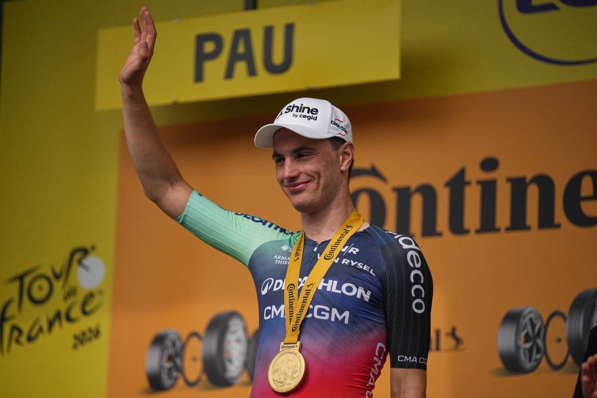 Late crash causes chaos at Tour de France as Olav Kooij sprints to stage five victory