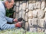 Our neighbour's broken wall is pushing over our garden fence, but she refuses to repair it. What can we do?