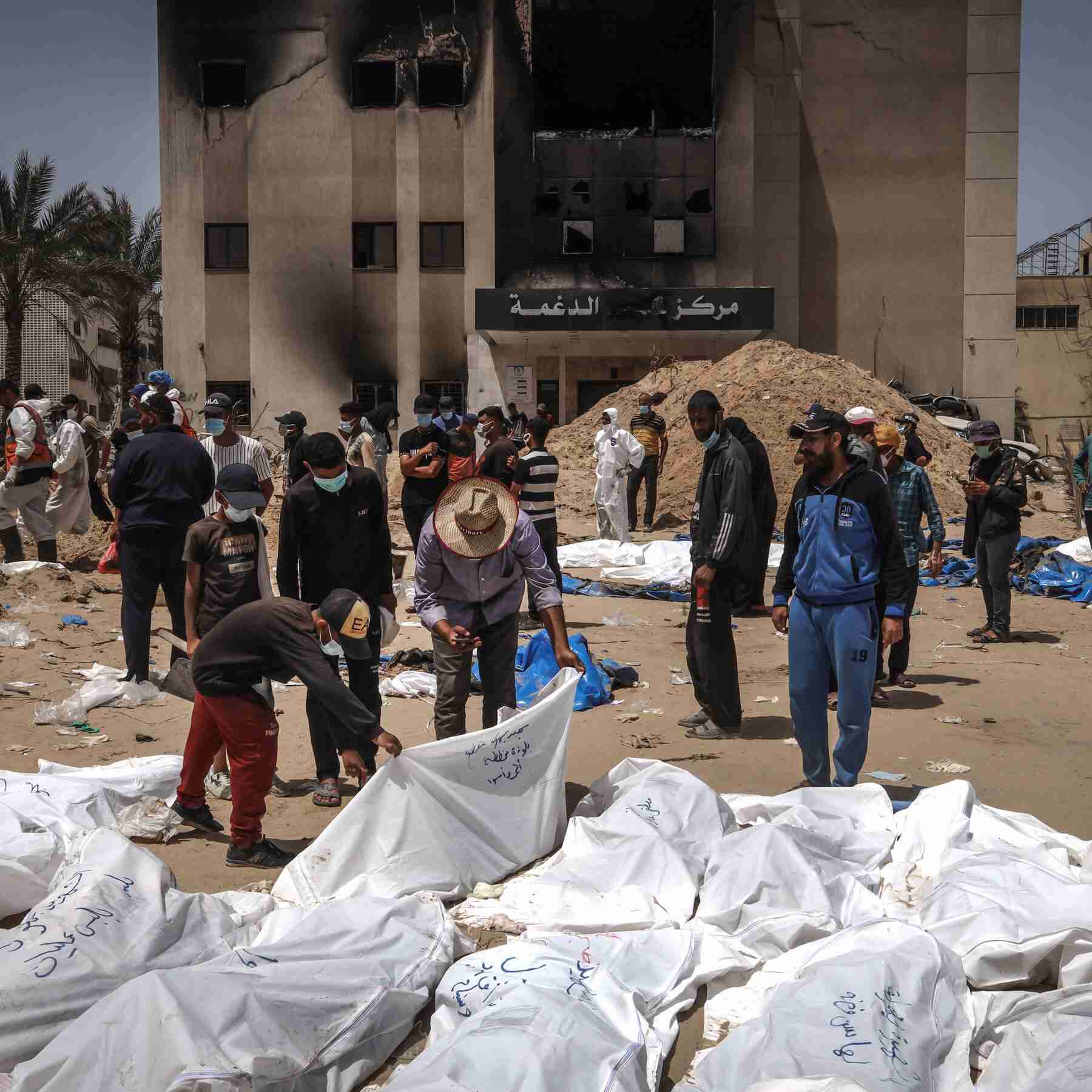 Gaza Authorities Say More Bodies Were Discovered in Mass Grave