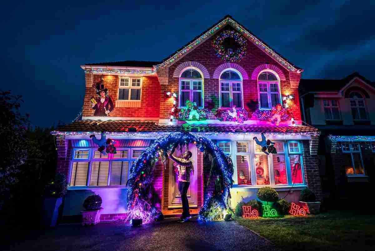 Doncaster couple cover house with lavish Willy Wonka-themed Christmas decorations