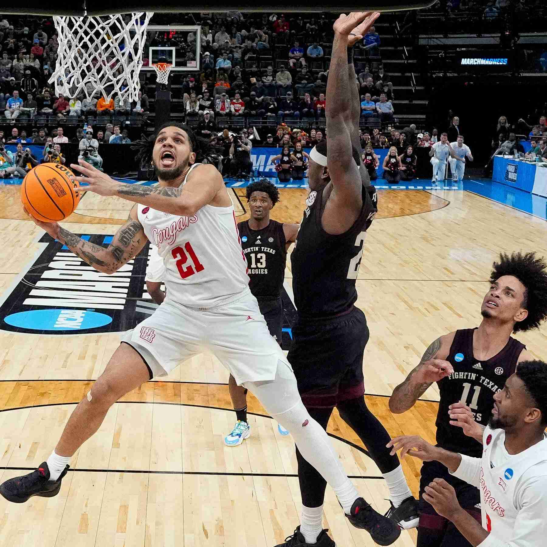 No. 1-Seeded Houston Survives an Overtime Thriller, and the Men’s Sweet 16 Is Set