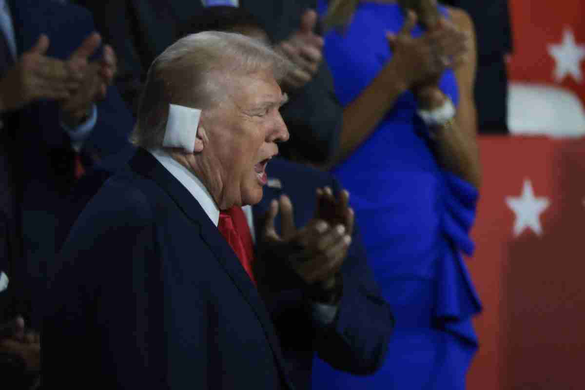 RNC 2024 live updates: Trump appears wearing bandage after being shot as Day 1 of convention comes to an end