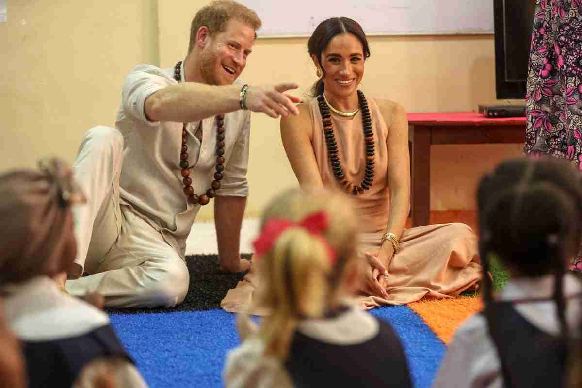 Prince Harry urges children to ‘kick away’ stigma of mental health during Nigeria trip