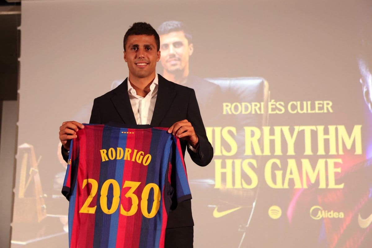 Barcelona complete Rodri transfer from Manchester City in £65.4million deal
