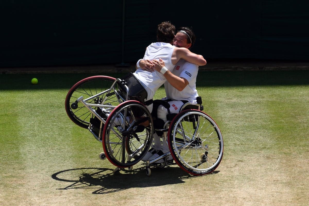 Alfie Hewett and Gordon Reid reclaim Wimbledon wheelchair doubles crown