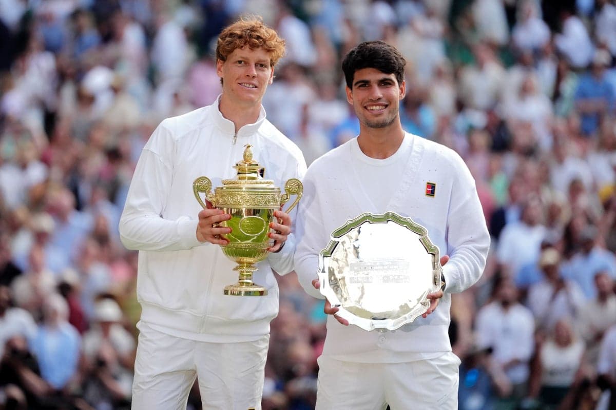 Jannik Sinner believes tennis ‘needs Carlos Alcaraz’ after Wimbledon final victory