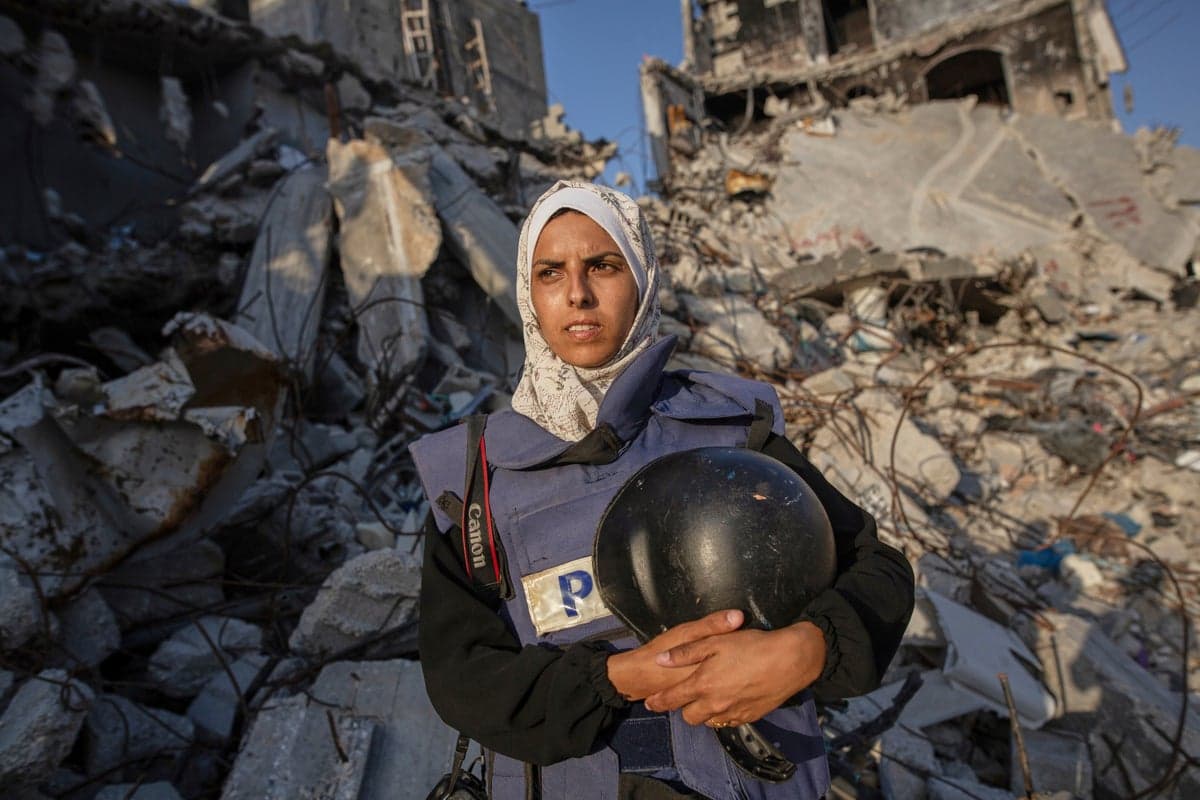 Journalist’s final images show the Gaza hospital stairwell where she was killed by an Israeli strike