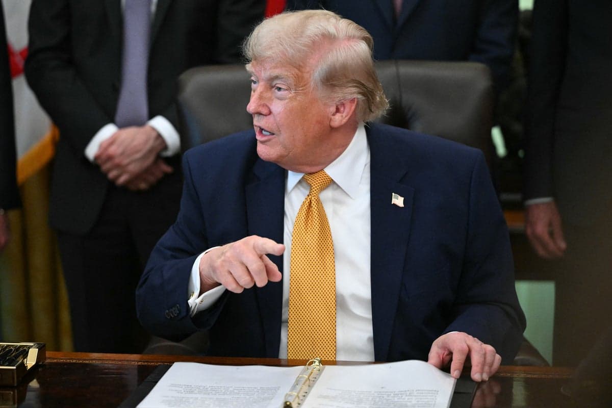 Trump now blames ‘box cutter or knife’ for Reflecting Pool woes as blue paint peels off algae-plagued icon