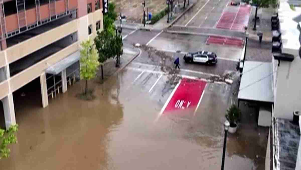 Houston roads submerged by floodwater after Hurricane Beryl passes through Texas