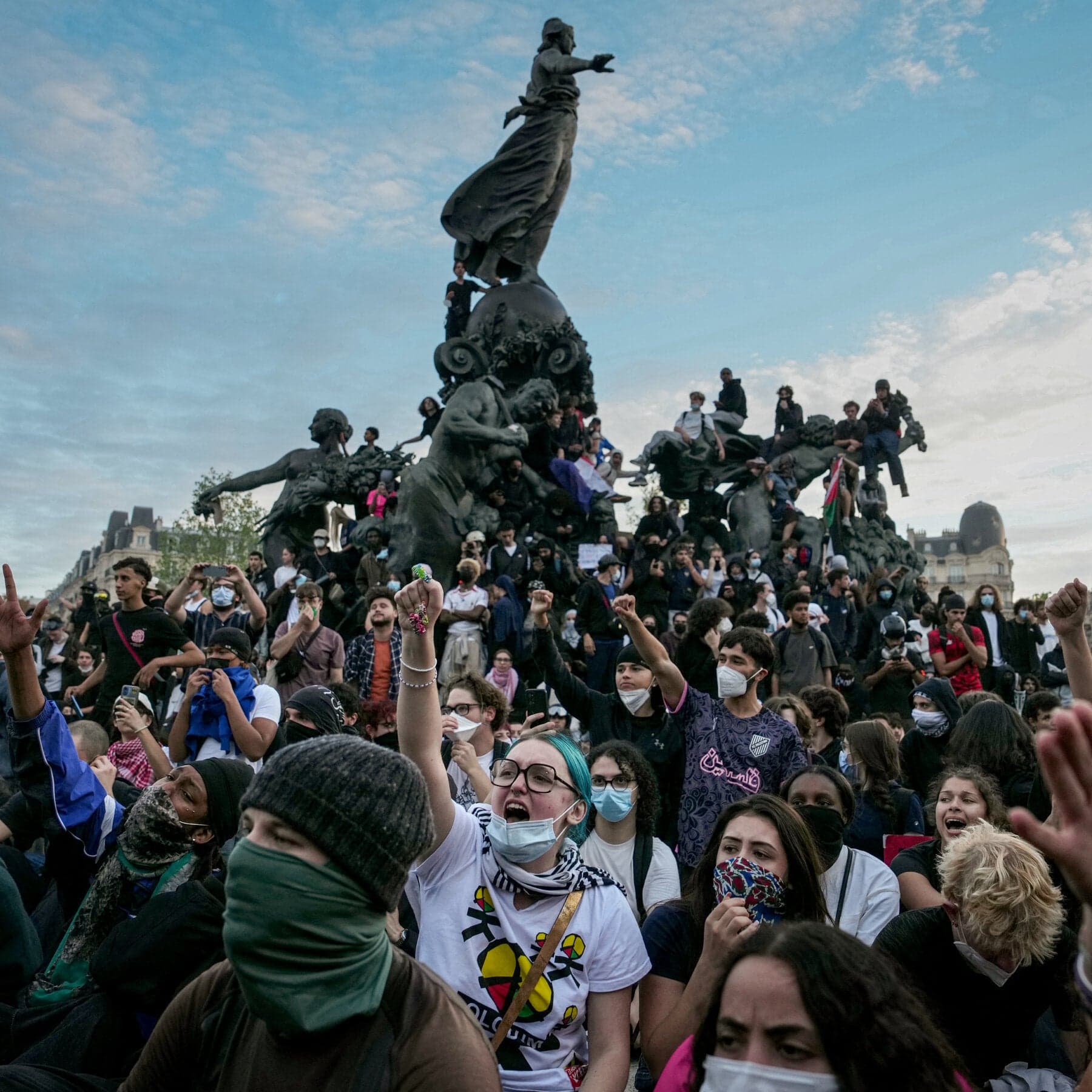 How a Small Student Protest Spread Across France