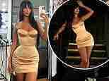 Maya Jama flaunts her incredible curves in a nude satin mini dress as she shares sexy snaps while teasing 'something exciting is coming'