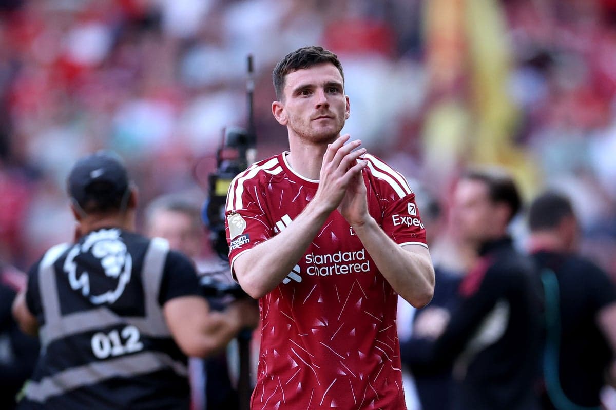 Andy Robertson set for Liverpool return as Tottenham head to Anfield in Carabao Cup